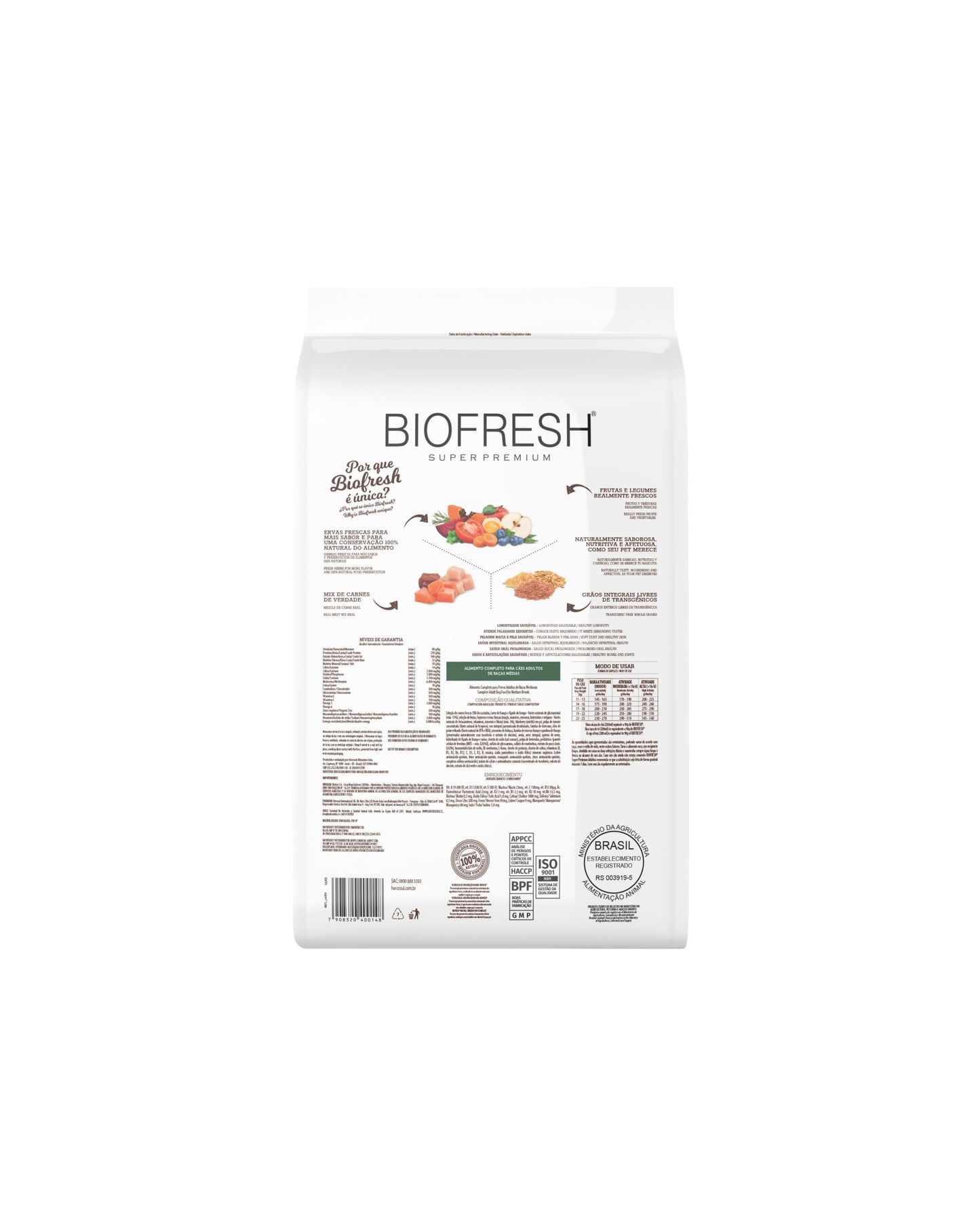 Biofresh Adulto Raza Media 3 KG