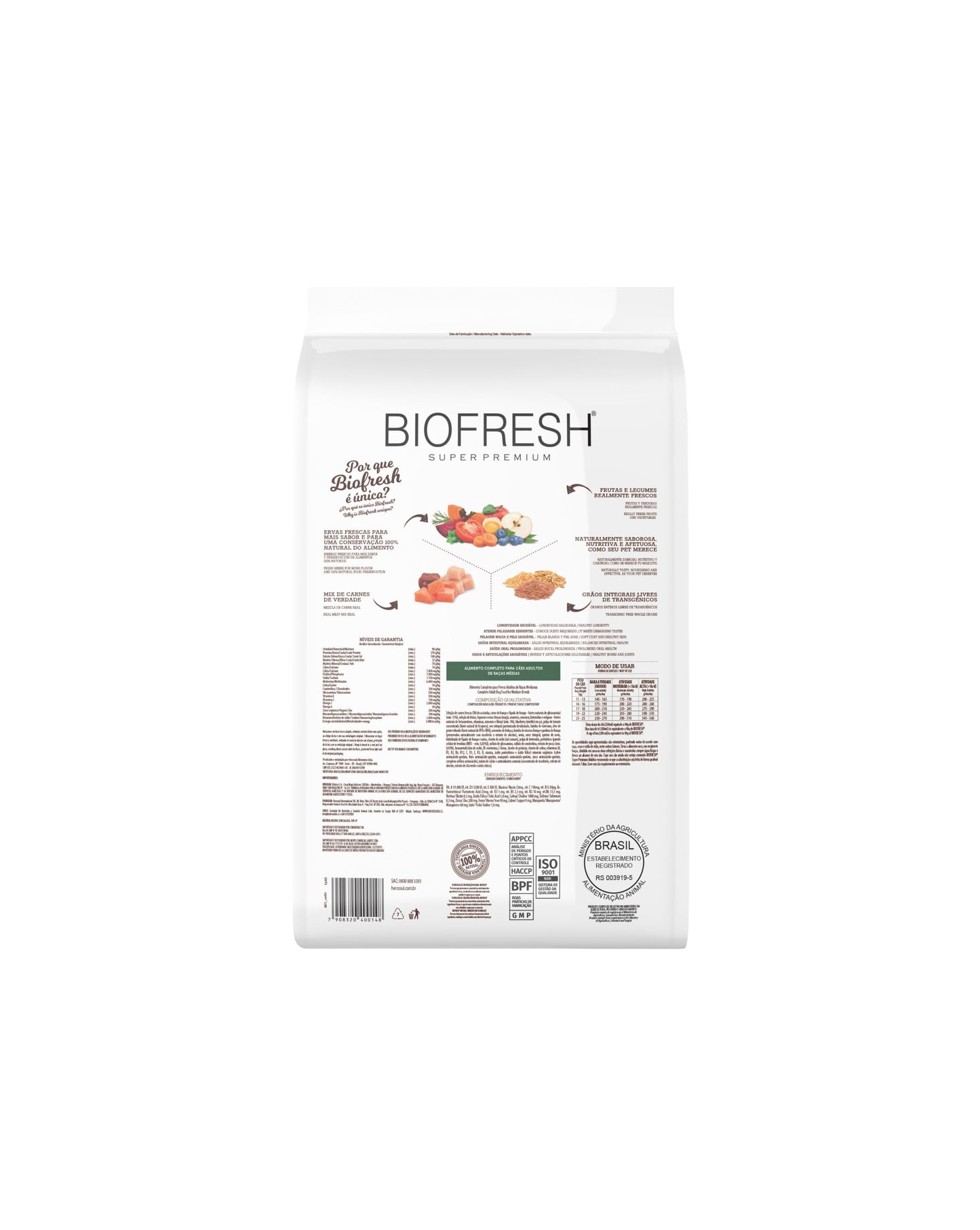 Biofresh Adulto Raza Peq. y Mini 3 KG