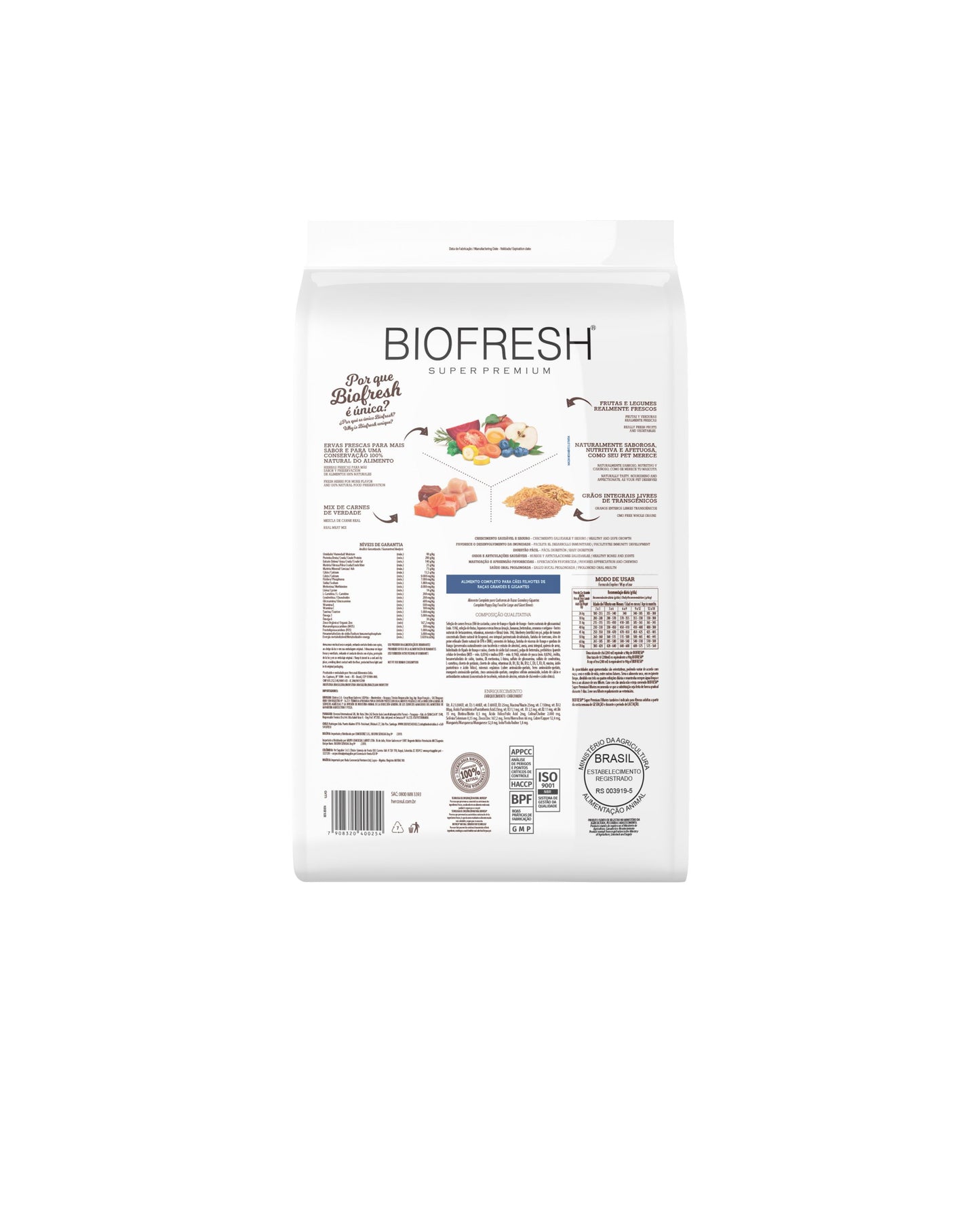 Biofresh Cachorro Raza Grande 15 KG