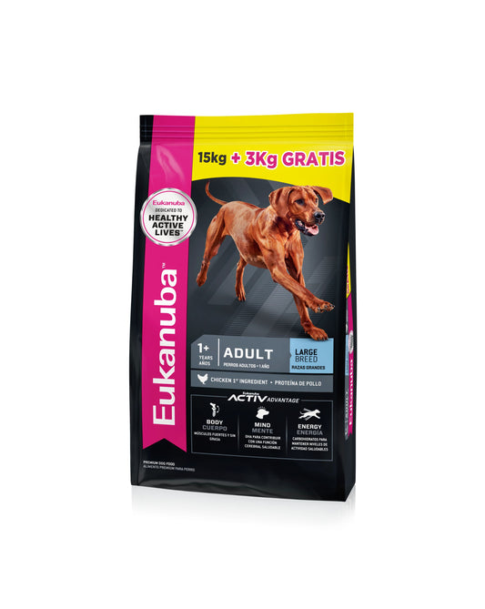 Eukanuba Adulto Razas Grandes 15 + 3 KG