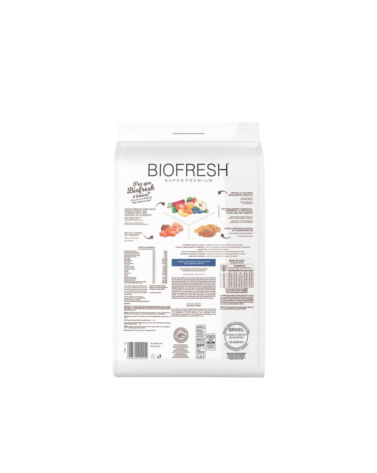 Biofresh Cachorro Raza Peq. y Mini 3 KG